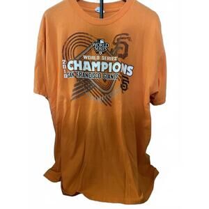 ALSTYLE SF Giants 20120 World Series‎ Men's SIZE XLARGE T SHIRT ORANGE
